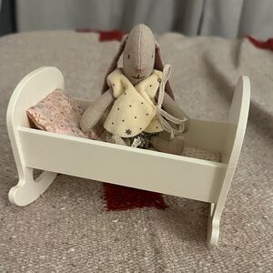 Maileg Micro Bunny & Cradle Cot Set